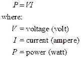 calculate electrical power