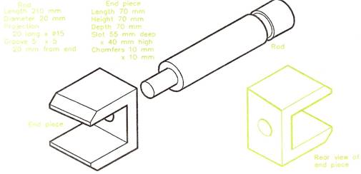 Three cubes each with 2 cm edge are placed side by side to form a cuboid  Sketch an oblique or isometric sketch of this cuboid