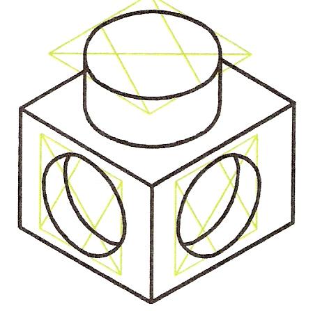 Giveni an oblique sketch and ii an isometric sketch for the followingA  cube with an edge 4 cm long