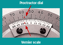 Image of universal bevel protractor