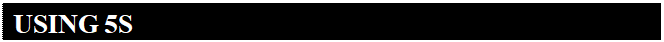 5S methodology